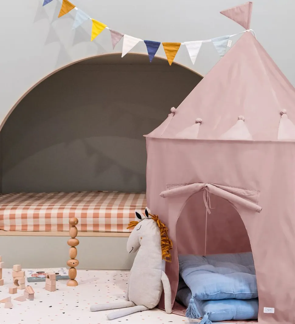 3 Sprouts Legetelt - 100 x 135 cm - Lys Rosa