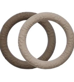 A Little Lovely Company Bidering - 2-pak - Leaves - Taupe