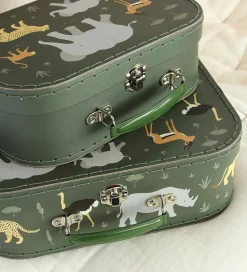 A Little Lovely Company Kuffertsæt - 2 stk. - 29x20/25,5x18 cm -