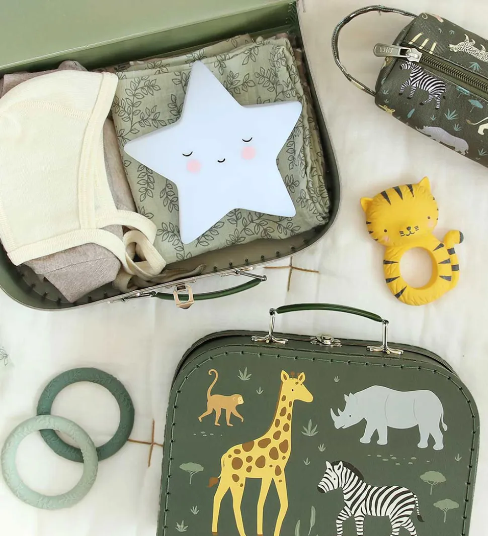 A Little Lovely Company Kuffertsæt - 2 stk. - 29x20/25,5x18 cm -