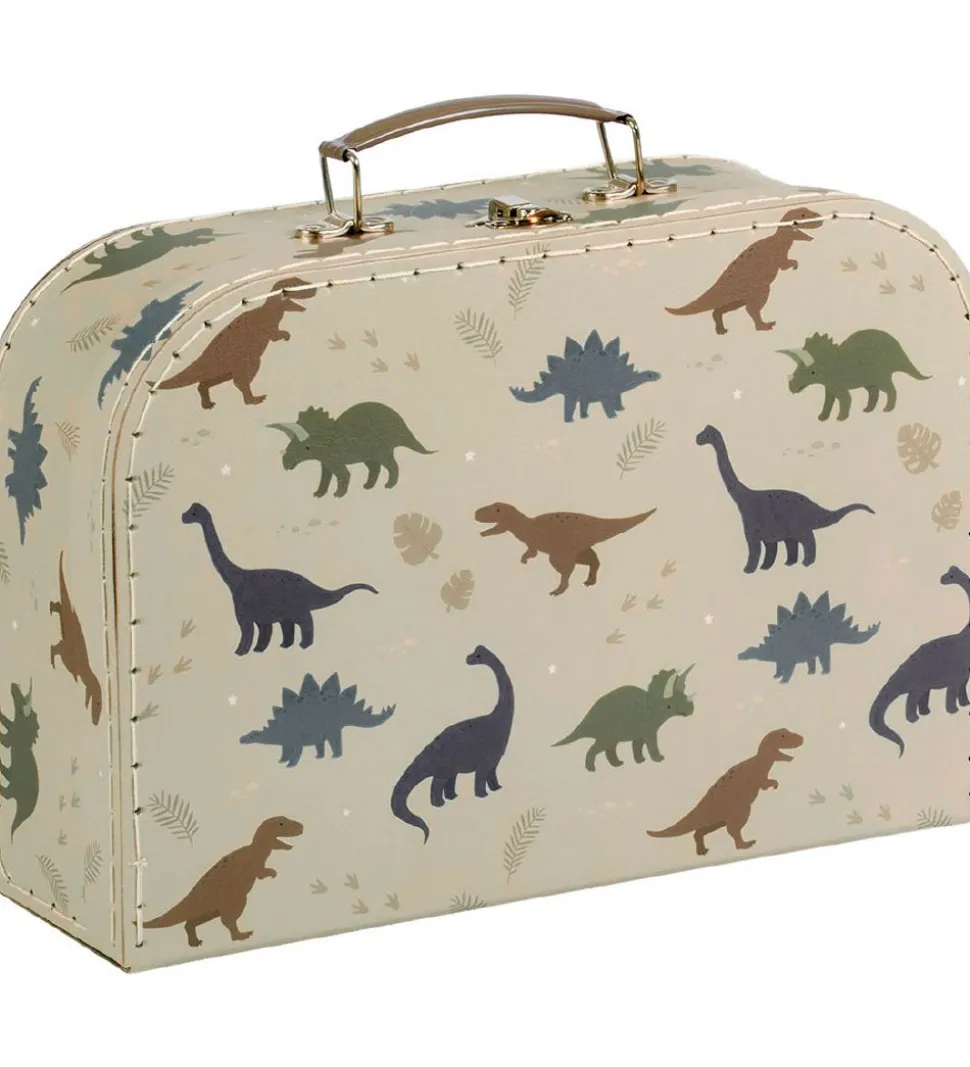 A Little Lovely Company Kuffertsæt - 2 stk - 29x25,5 cm - Dinosa