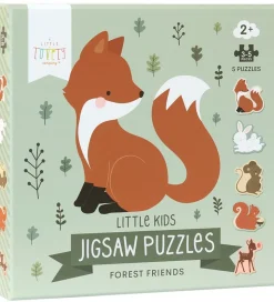 A Little Lovely Company Puslespil - 5-i-1 - Forest Friends