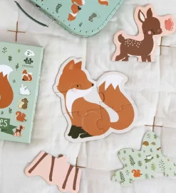 A Little Lovely Company Puslespil - 5-i-1 - Forest Friends