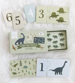 A Little Lovely Company Tællepuslespil 1-10 - Dinosaur