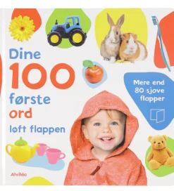 Alvilda Billedbog m. Flapper- Dine 100 Første Ord - Dansk