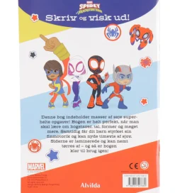 Alvilda Opgavebog - Skriv Og Visk Ud - Marvel Spidey