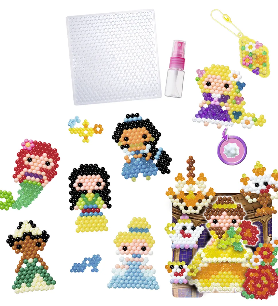 Aquabeads Perlesæt - 2500+ stk. - Disney Princess Creation Cube