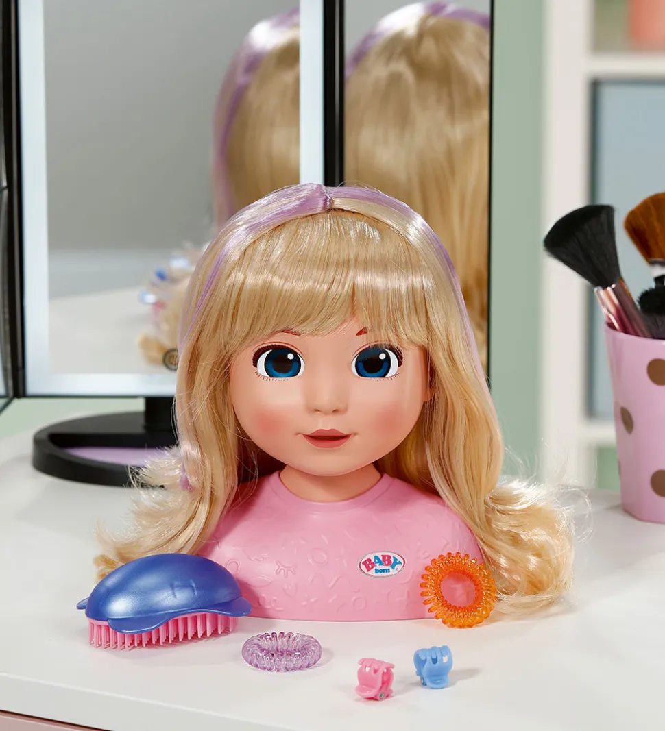 Baby Born Dukkehoved m. Tilbehør - Carla