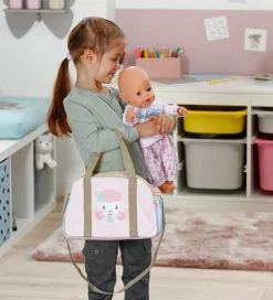 BABY Born Dukketilbehør - Dukkepusletaske m. Blomster - 4 Dele