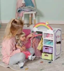 Baby Born Dukketilbehør - Regnbue Garderobe