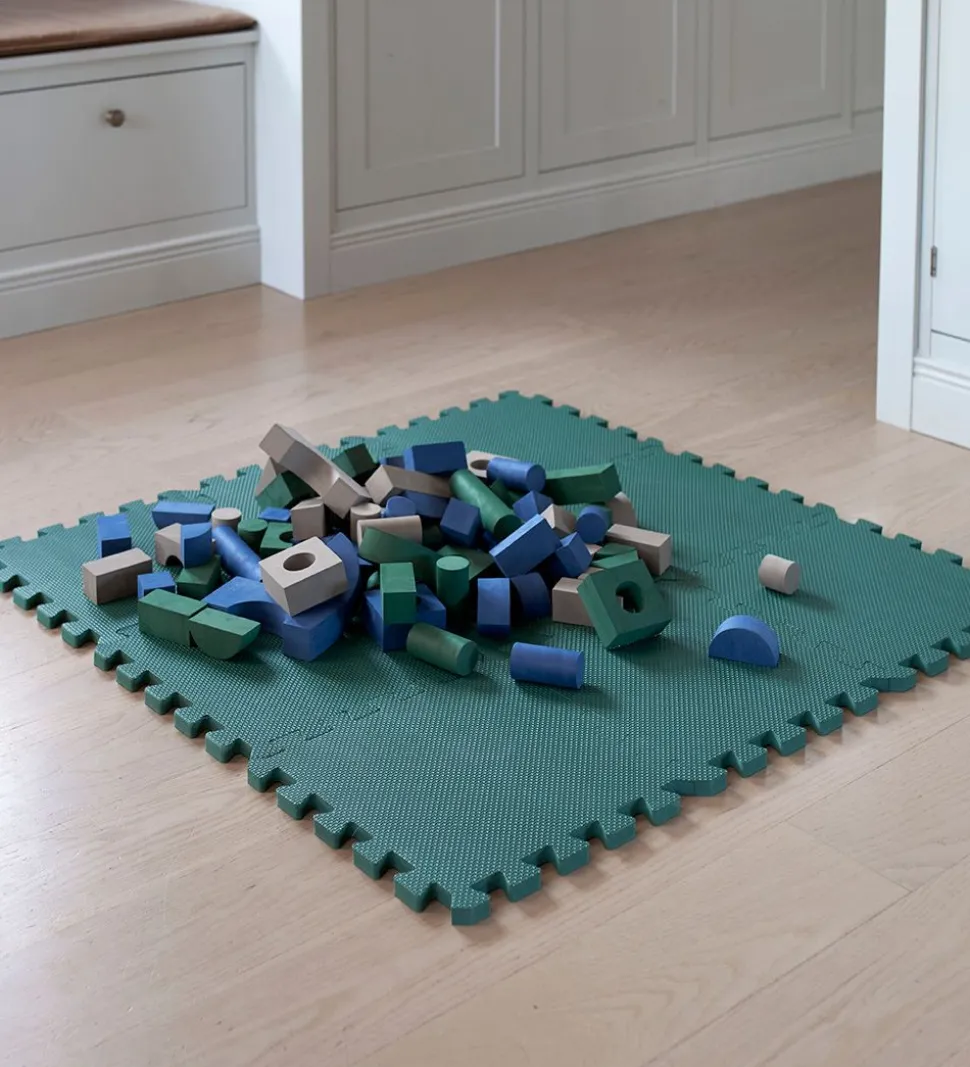 BabyDan Legegulv - 90x90 cm - Blå