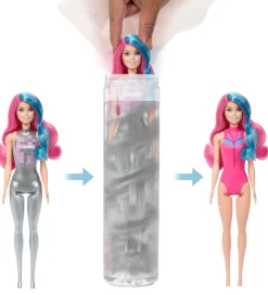 Barbie Dukke - 30 cm - Color Reveal Disco Star - Assorteret