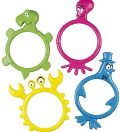 BECO Dykkerringe - Diving Monster - 4-Pak - Multifarvet