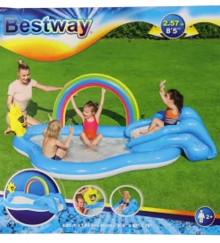 Bestway Legebassin - Rainbow N' Shine - 2.57mx1.45mx91cm