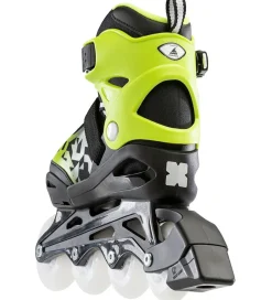Bladerunner Rulleskøjter m. Lys - Phoenix Flash - Sort/Grøn