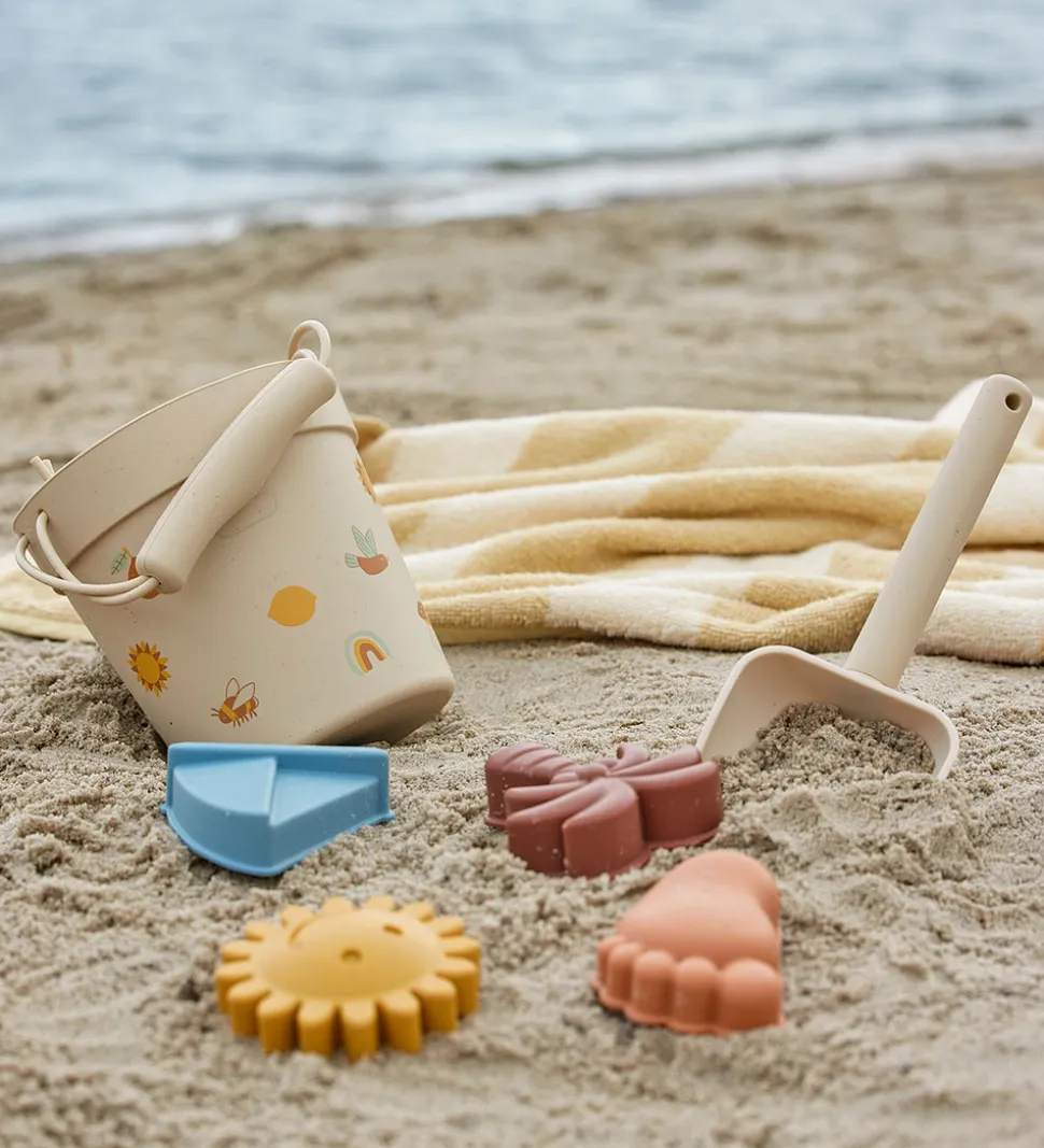 Bloomingville Mini Strandsæt - Agnes - Silikone - Natur