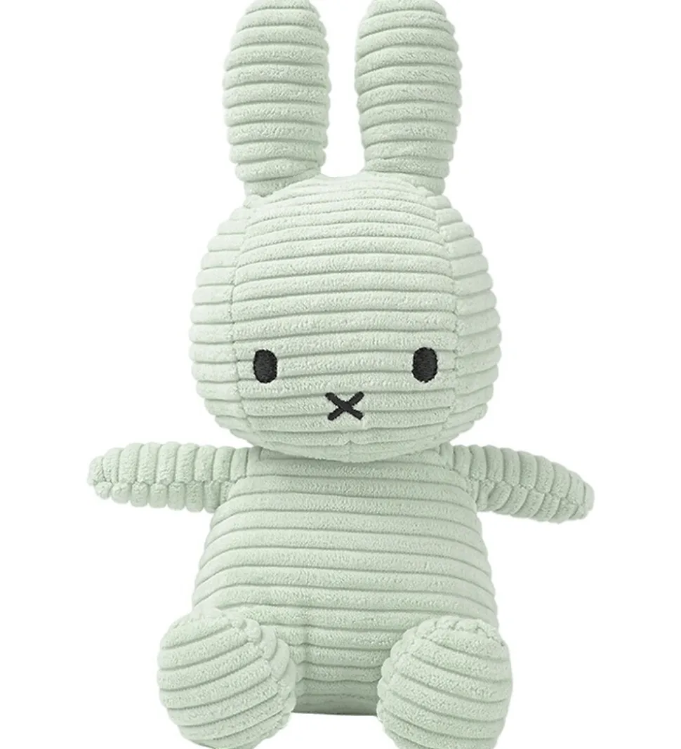 Bon Ton Toys Bamse - 23 cm - Miffy ECO Corduroy - Soft Jade