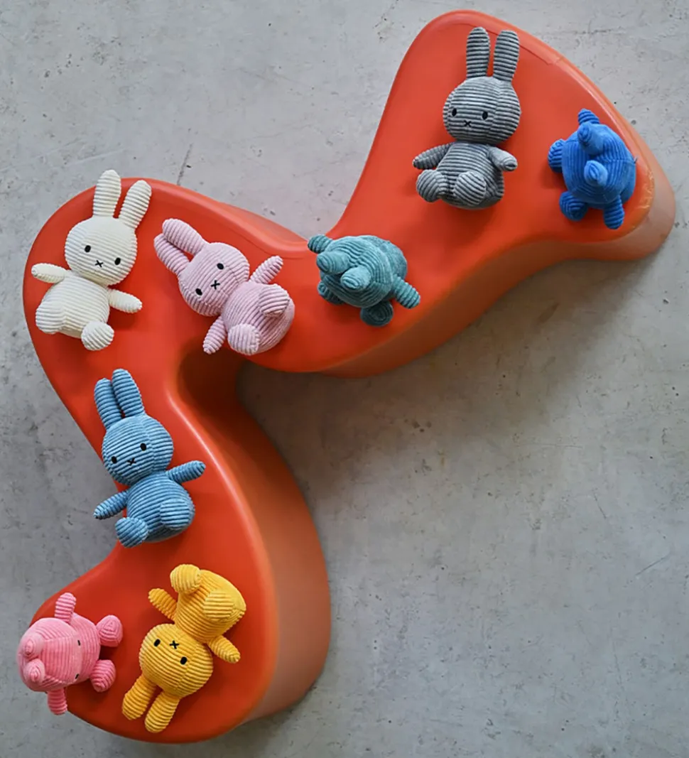 Bon Ton Toys Bamse - 23 cm - Miffy ECO Corduroy - Offwhite