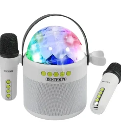 Bontempi Højtaler m. 2 mikrofoner/Lys - Trådløs