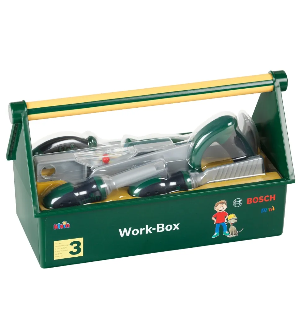 Bosch Mini Værktøjskasse -Legetøj - 7 dele - 30cm