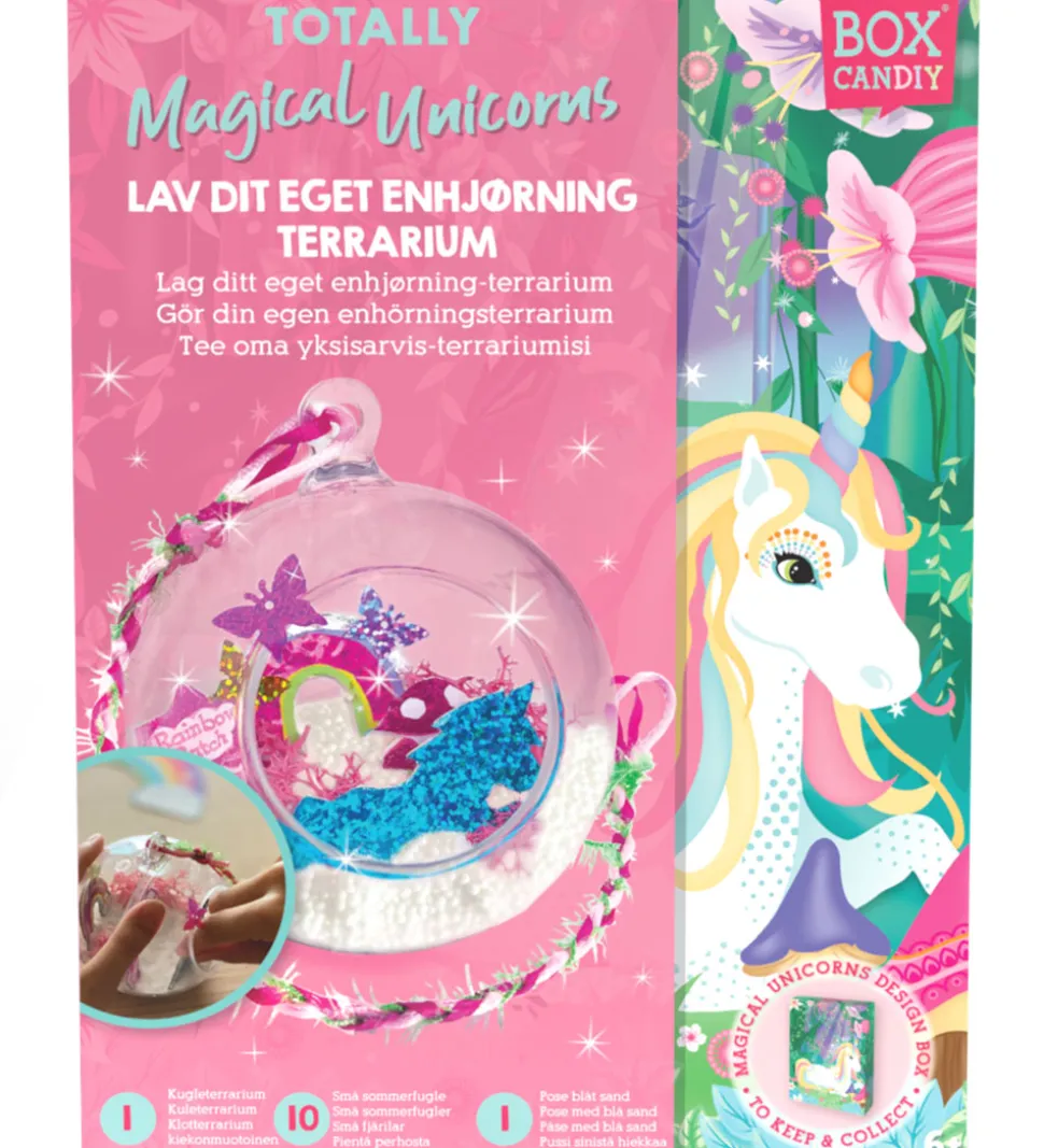 BOX CANDIY Kreasæt - Lav Dit Eget Terrarium - Totally Magical Un