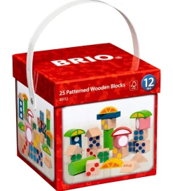 BRIO Byggeklodser m. Mønster - 25 Dele - Multifarvet 30112