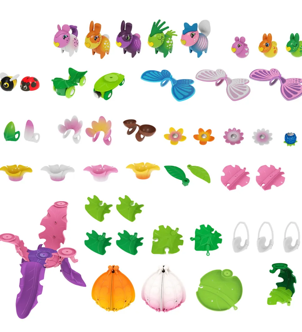 BRIO Flora Blomsterby m. Figurer - 47 Dele