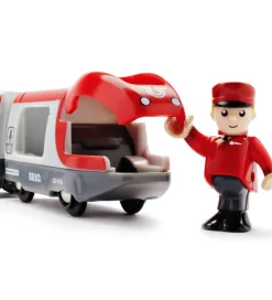 BRIO Passagertog - 5 dele - Rød/Hvid 33505