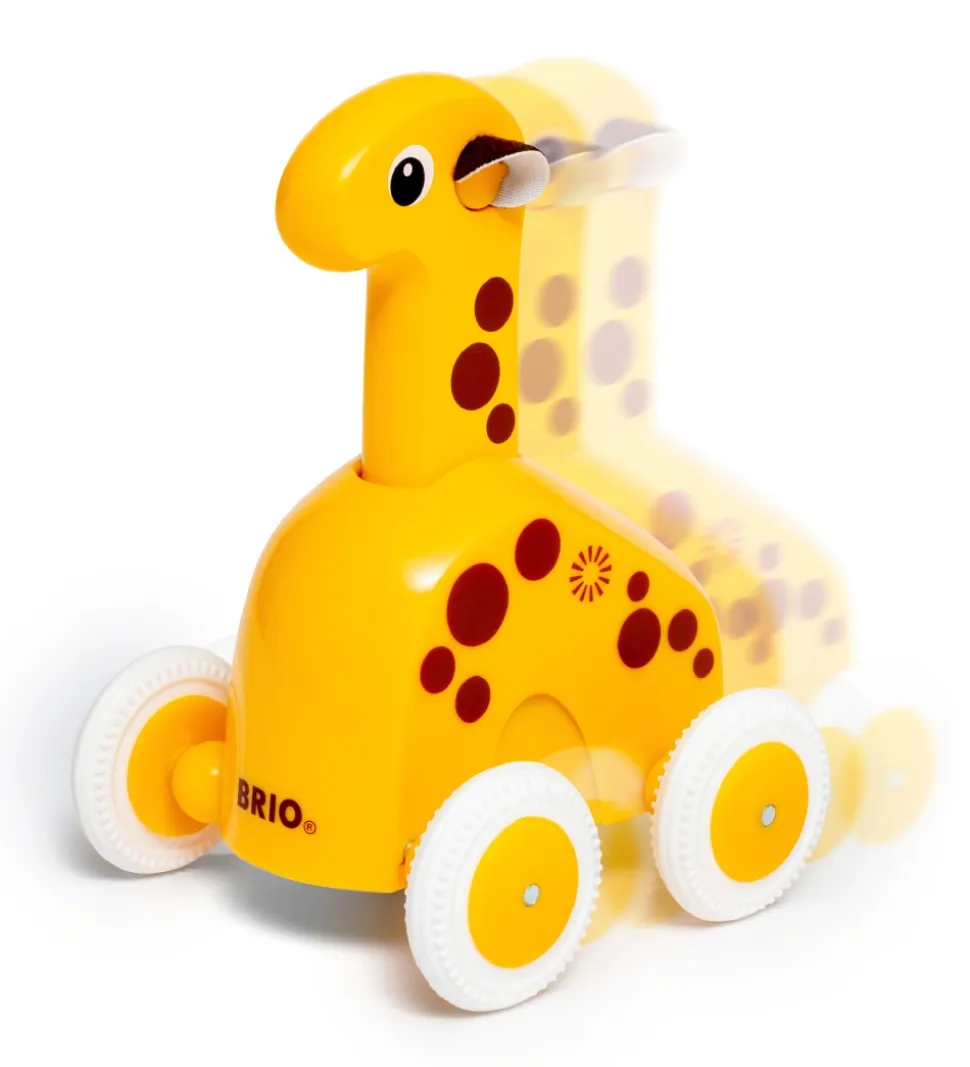 BRIO Skubbelegetøj - Giraf - Gul 30229