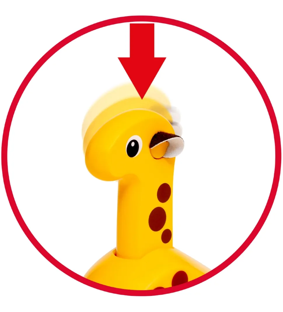 BRIO Skubbelegetøj - Giraf - Gul 30229