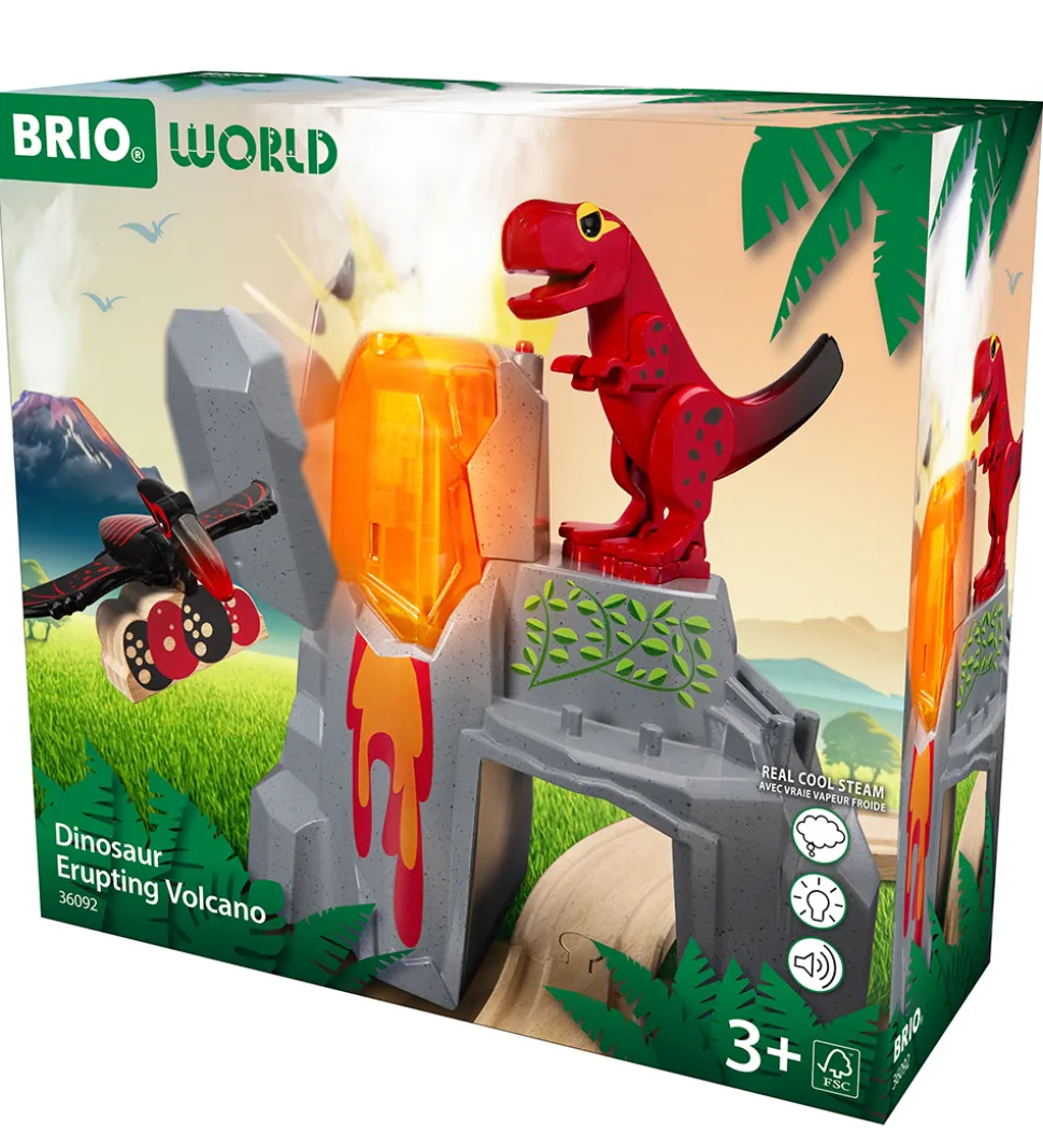 BRIO World Aktiv Vulkan m. Dinosaurer - 36092