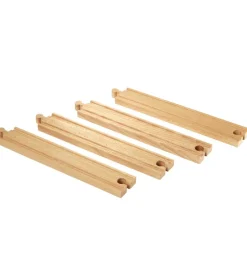 BRIO World Lige Skinner - 4 dele - Lang - Træ 33341