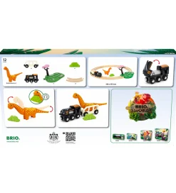 BRIO World Togbane - Cirkelsæt Dinosaur - 12 Dele - 36098