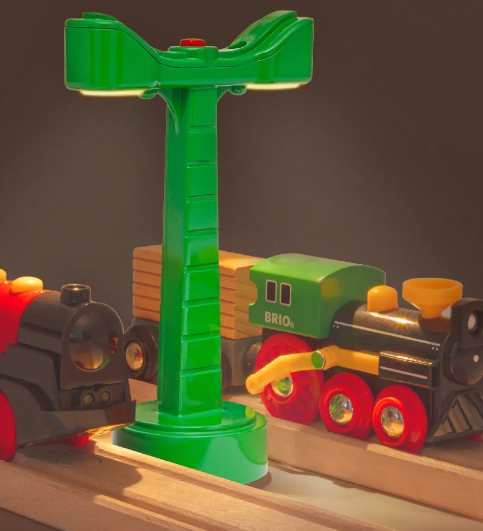 BRIO World Togbanelys - Grøn 33836