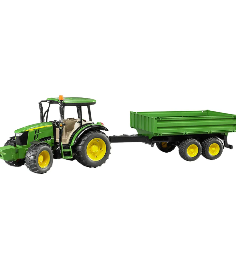 Bruder Arbejdsmaskine - John Deere 5115M m. Trailer - 02108