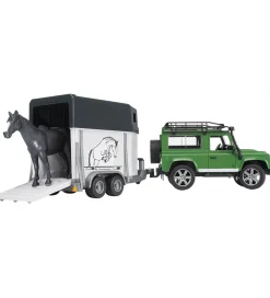Bruder Bil - Land Rover Defender m. Hestetrailer - 02592