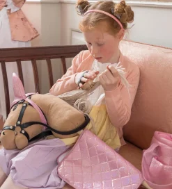 by ASTRUP Sadelunderlag Til Kæpheste - Pink m. Glimmer