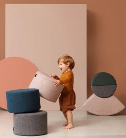 by KlipKlap Tumlemøbel - Circle - 33x22 cm - Blue Grey