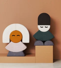 by KlipKlap Tumlemøbel - Mrs. Skirt - 45x30x14 cm - Blue Grey