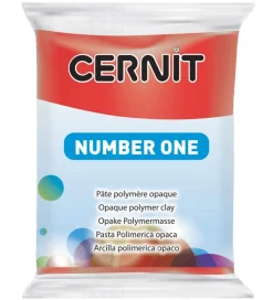 Cernit Polymer Ler - Number One - Rød
