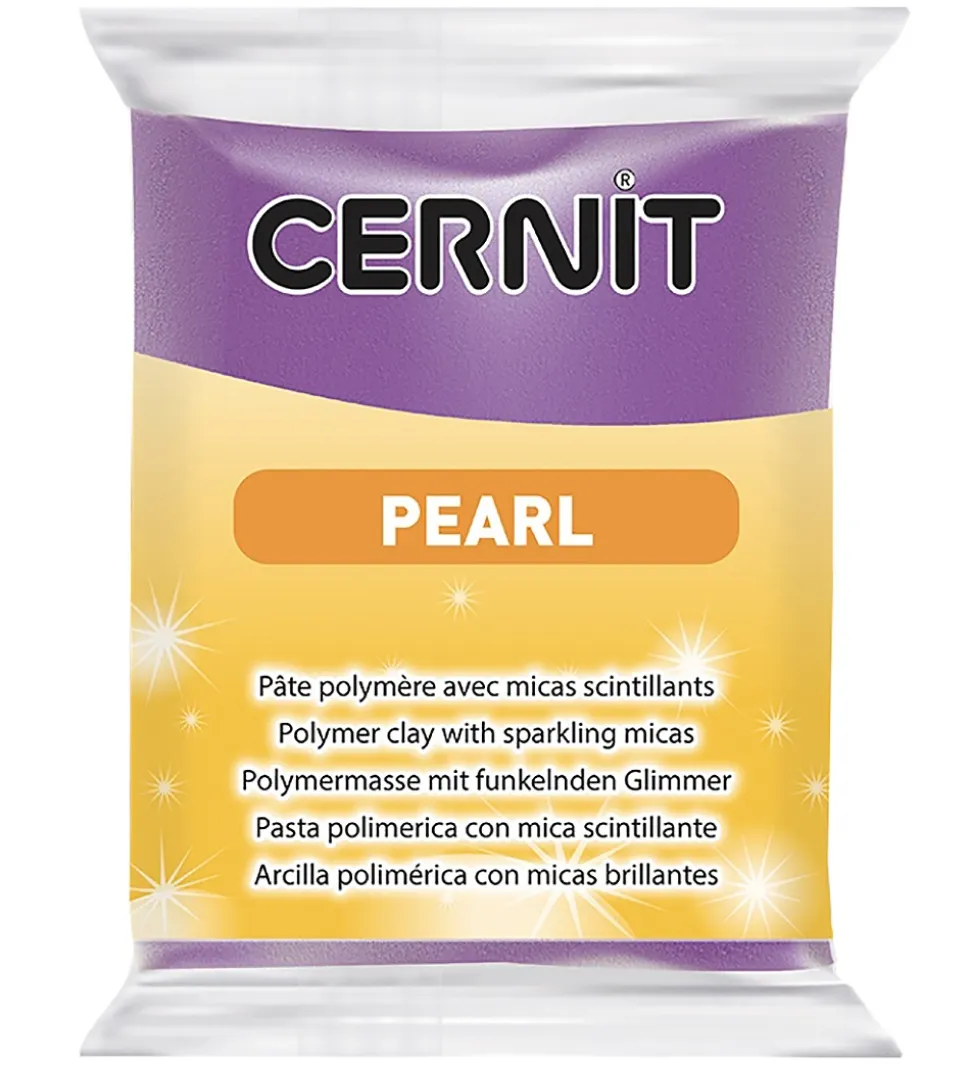 Cernit Polymer Ler - Pearl - Lilla