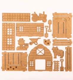 Crateit Kreasæt - Bondegården - Træ - Livet i Stalden