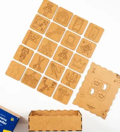 Crateit Vendespil - Træ - Kejserens Nye Klæder - 40 Brikker - Ly