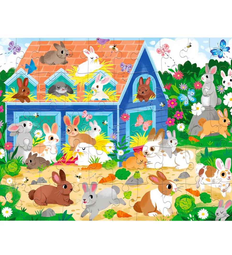 Crocodile Creek Puslespil - 50 Brikker - Chicken Coop