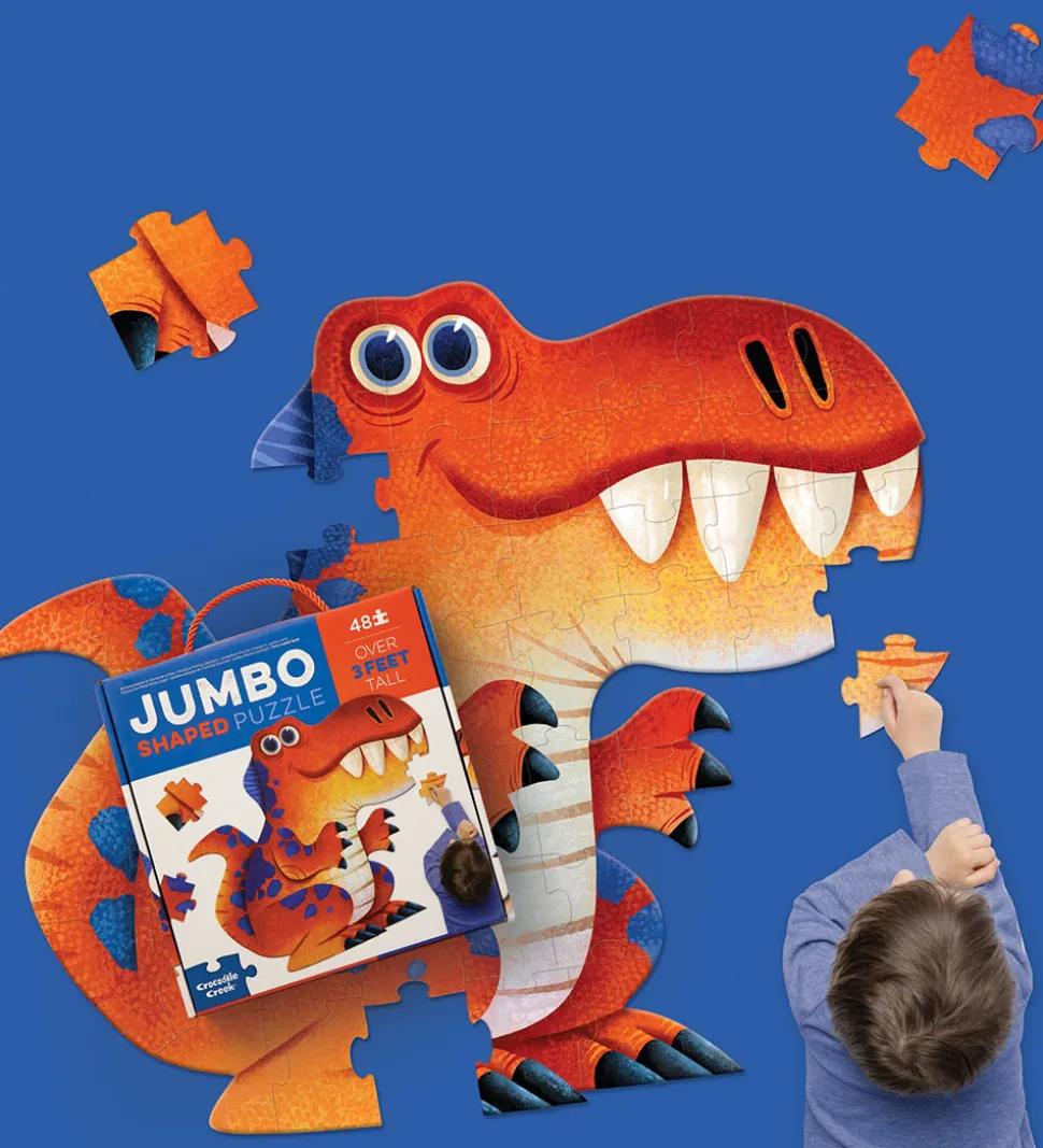 Crocodile Creek Puslespil - 48 Brikker - Jumbo Dinosaur