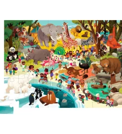 Crocodile Creek Puslespil - 48 Brikker - Day at the Zoo