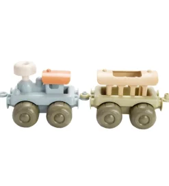 Dantoy BIO Plastic Tog m. Vogn - 21 cm - Pastel