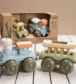 Dantoy BIO Plastic Tog m. Vogn - 21 cm - Pastel