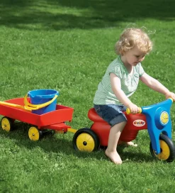 Dantoy Motorcykel m. Gummihjul - Rød/Blå