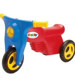Dantoy Motorcykel m. Plastikhjul - 58,5 cm - Rød/Blå/Gul